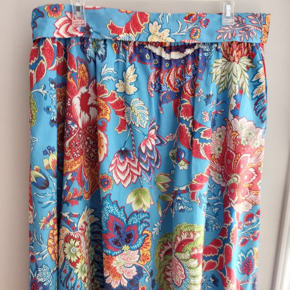 'Talbots' Floral Cotton Skirt Size XL - Picture 12 of 14